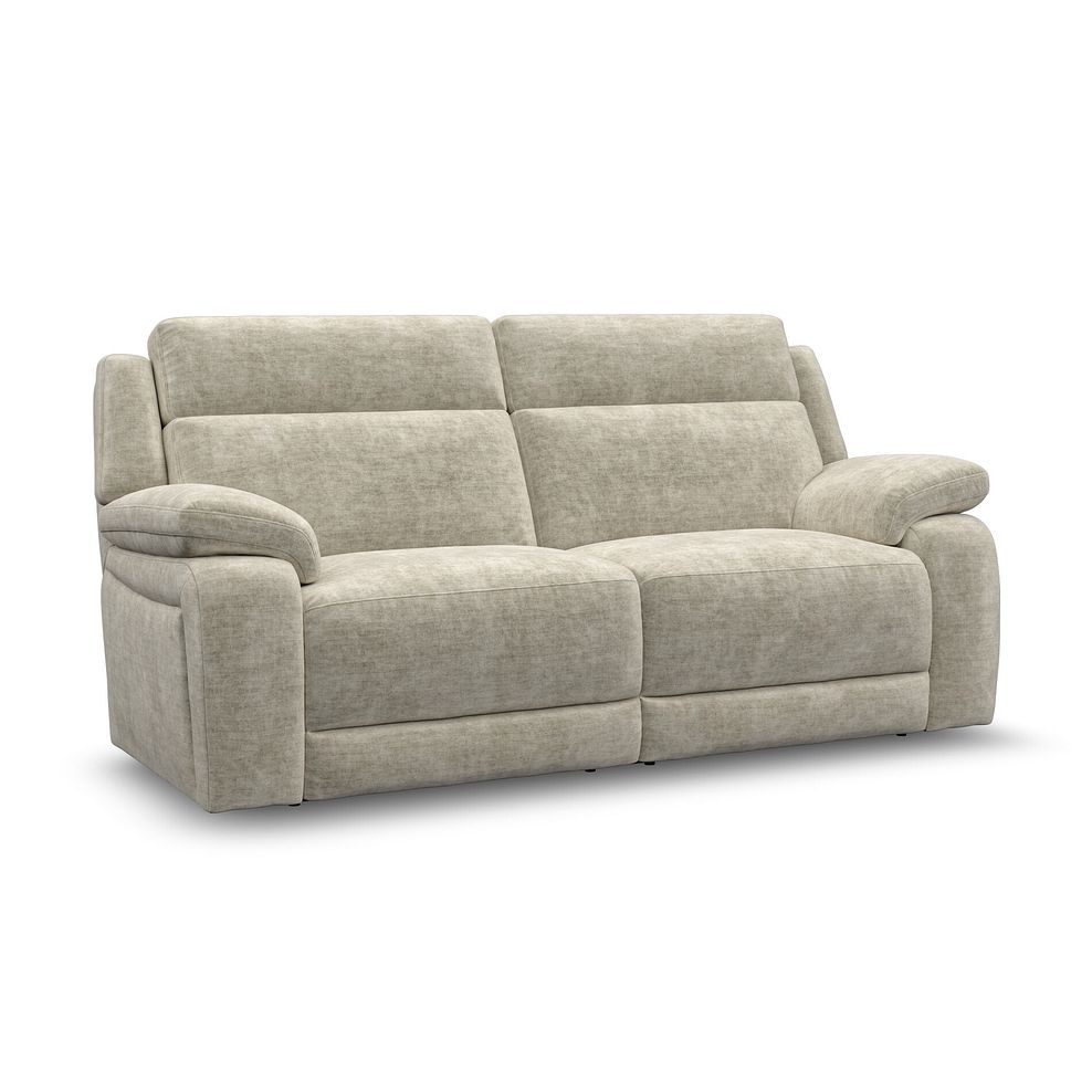Emerson 3 Seater Sofa in Plush Beige Fabric 1