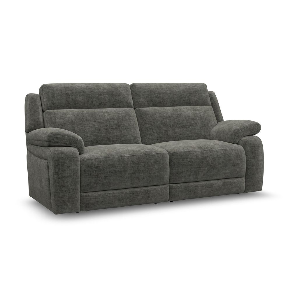 Emerson 3 Seater Sofa in Plush Charcoal Fabric 1