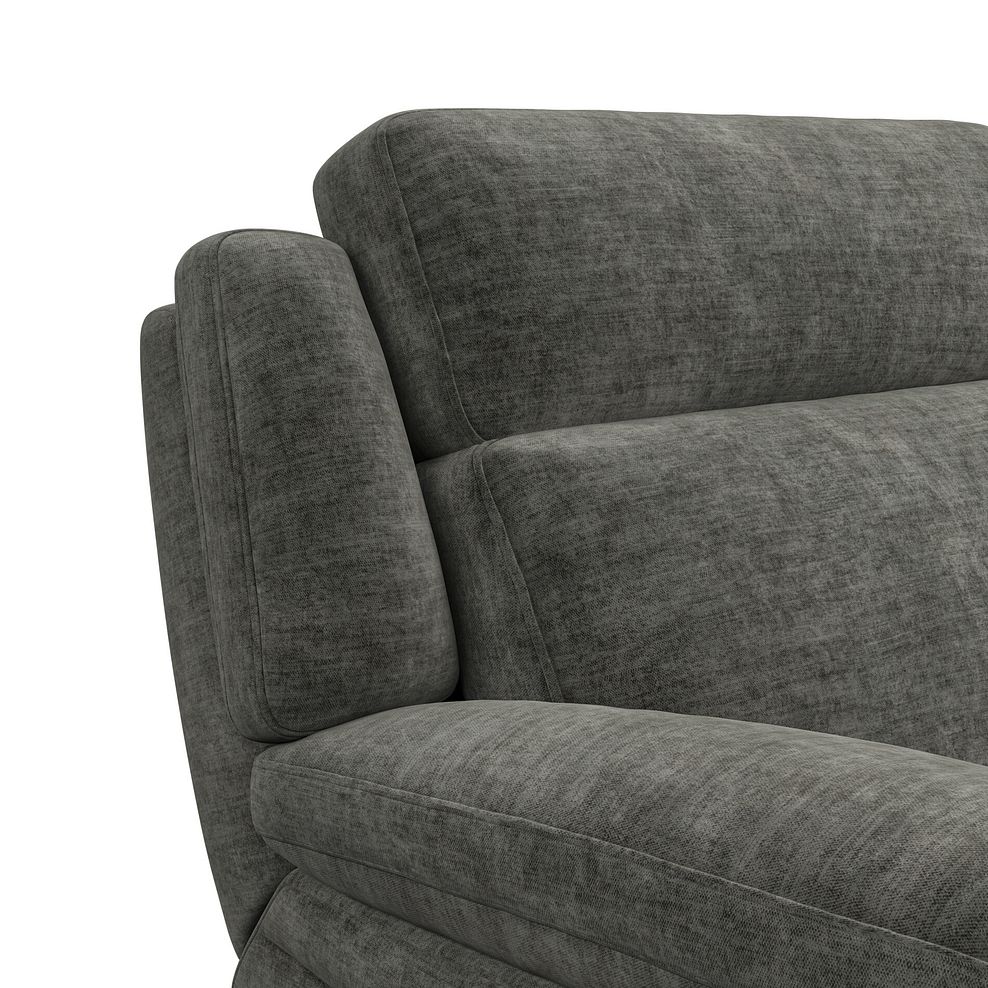 Emerson 3 Seater Sofa in Plush Charcoal Fabric 7