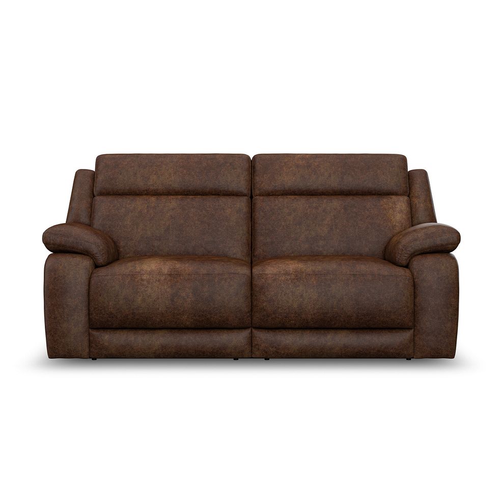 Emerson 3 Seater Sofa in Ranch Dark Brown Fabric 2
