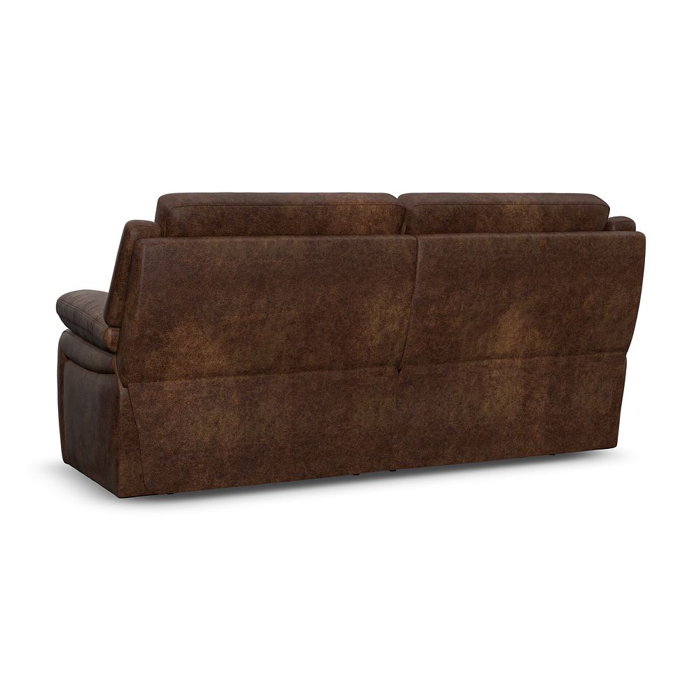 Emerson 3 Seater Sofa in Ranch Dark Brown Fabric 3