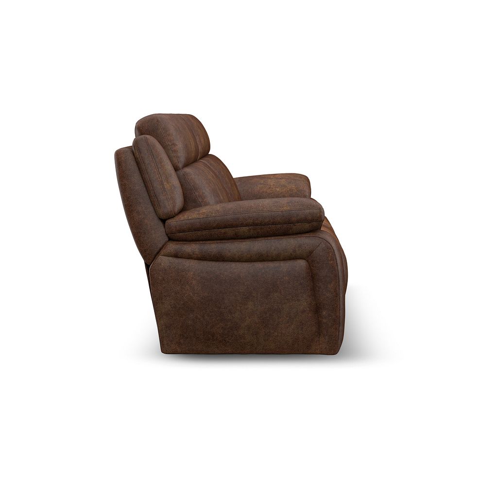 Emerson 3 Seater Sofa in Ranch Dark Brown Fabric 4