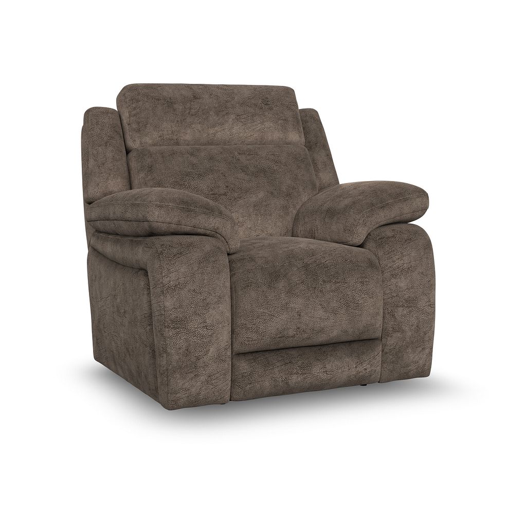Emerson Armchair in Dapple Chocolate Fabric 1