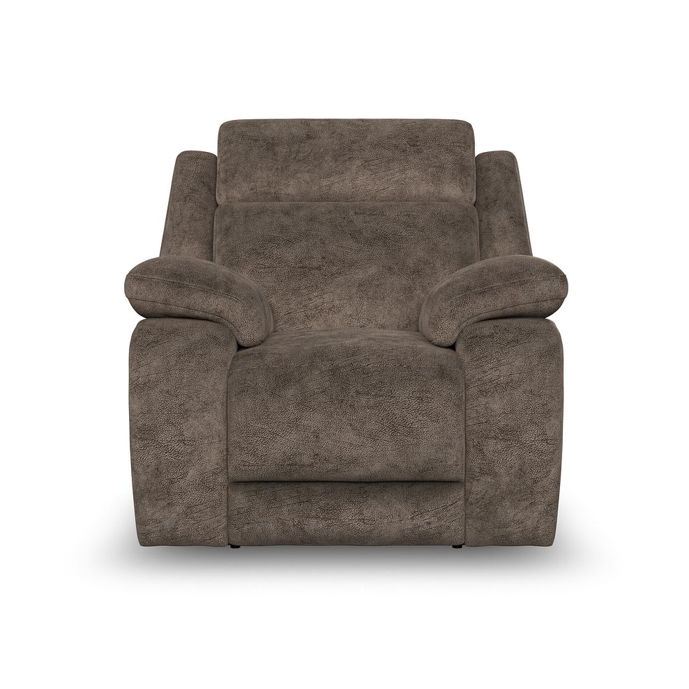 Emerson Armchair in Dapple Chocolate Fabric 2