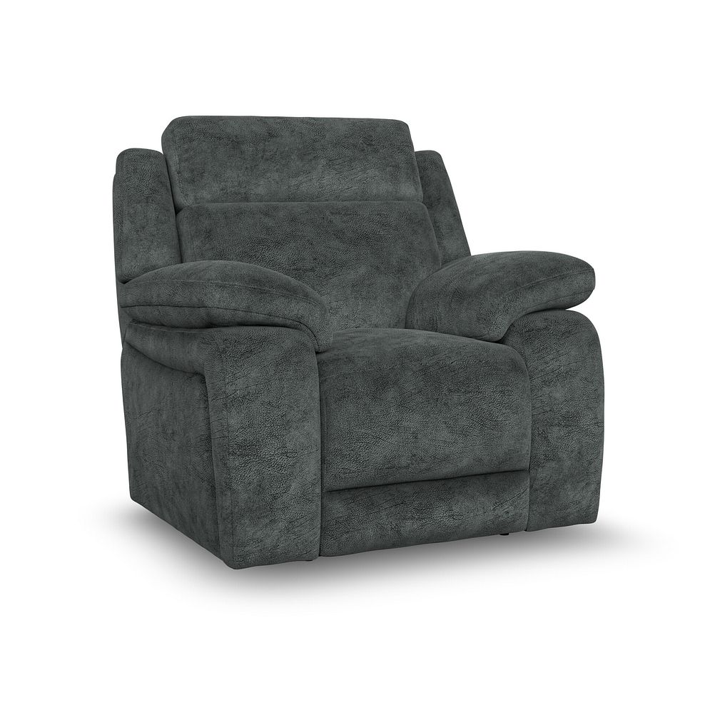 Emerson Armchair in Dapple Grey Fabric 1