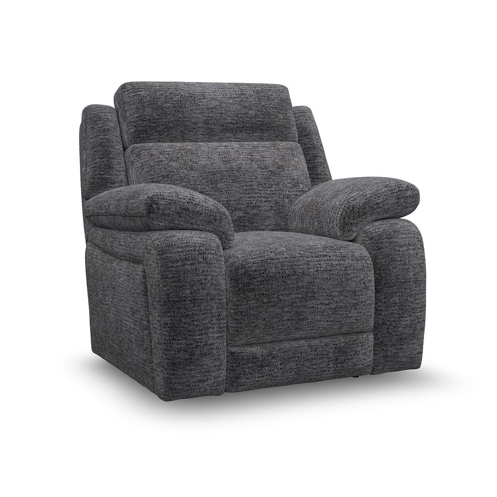 Emerson Armchair in Luxe Charcoal Fabric 1