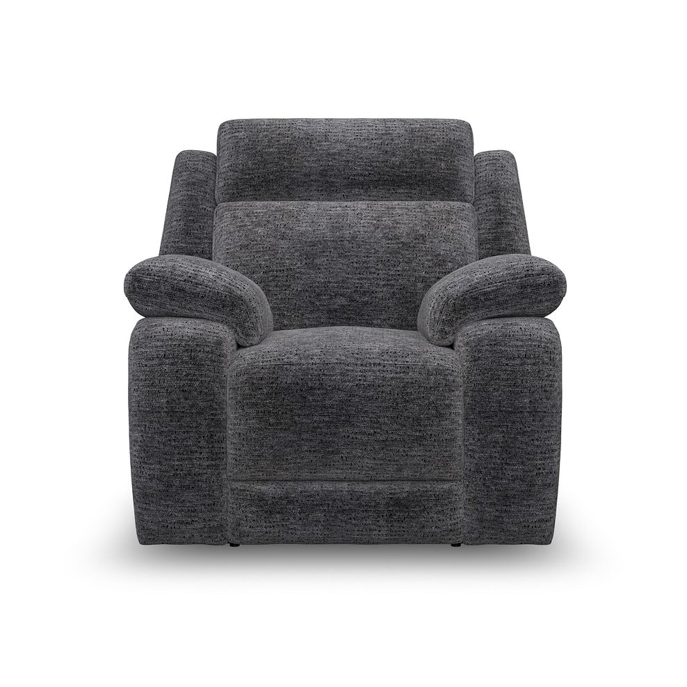 Emerson Armchair in Luxe Charcoal Fabric 2