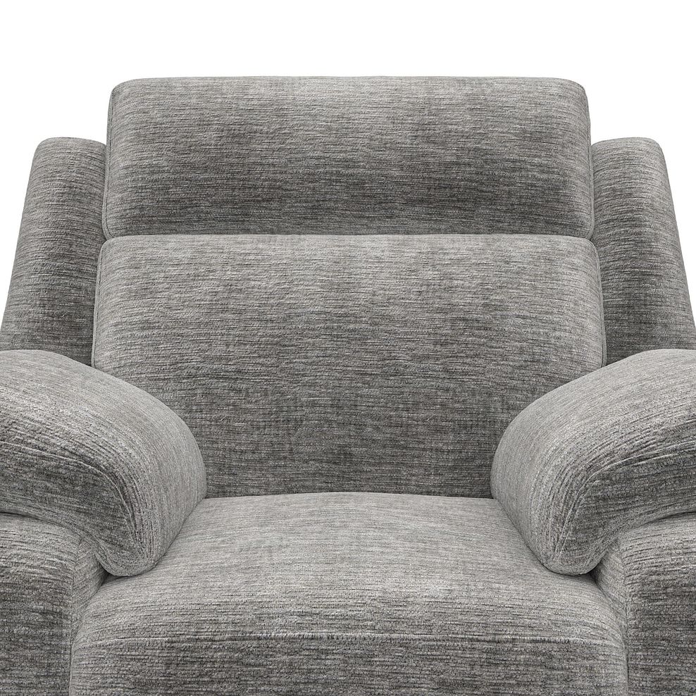 Emerson Armchair in Luxe Grey Fabric 6