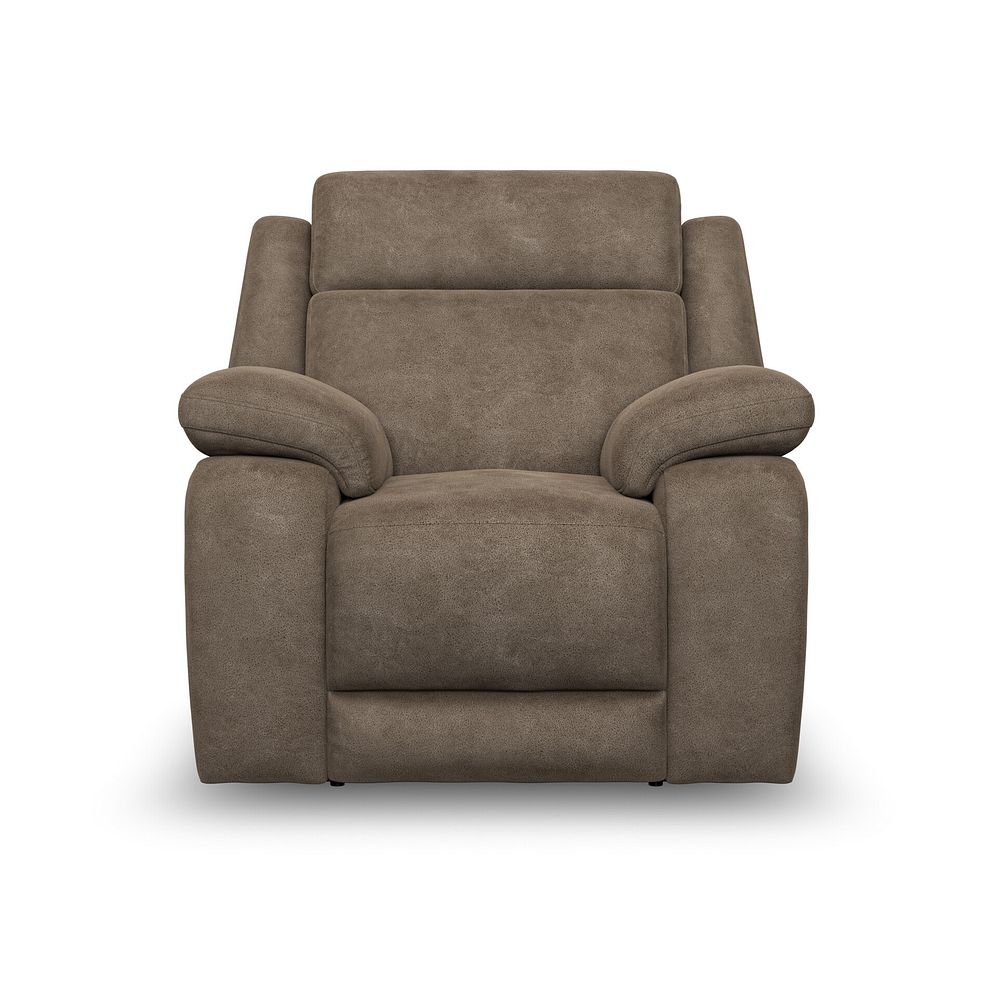 Emerson Armchair in Miller Earth Brown Fabric 2
