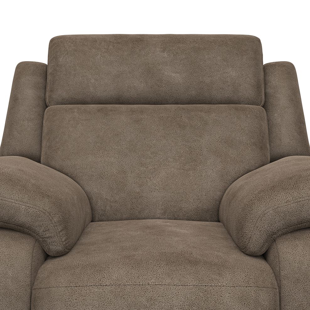 Emerson Armchair in Miller Earth Brown Fabric 6