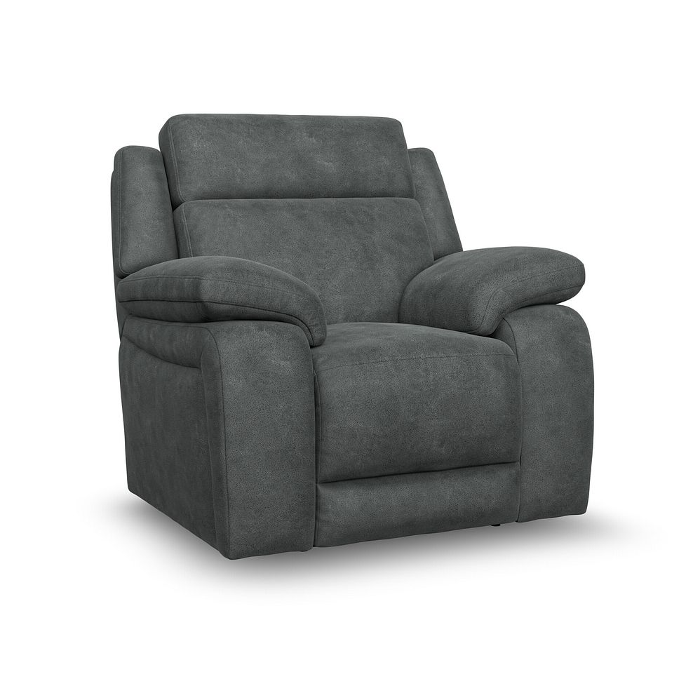 Emerson Armchair in Miller Grey Fabric 1