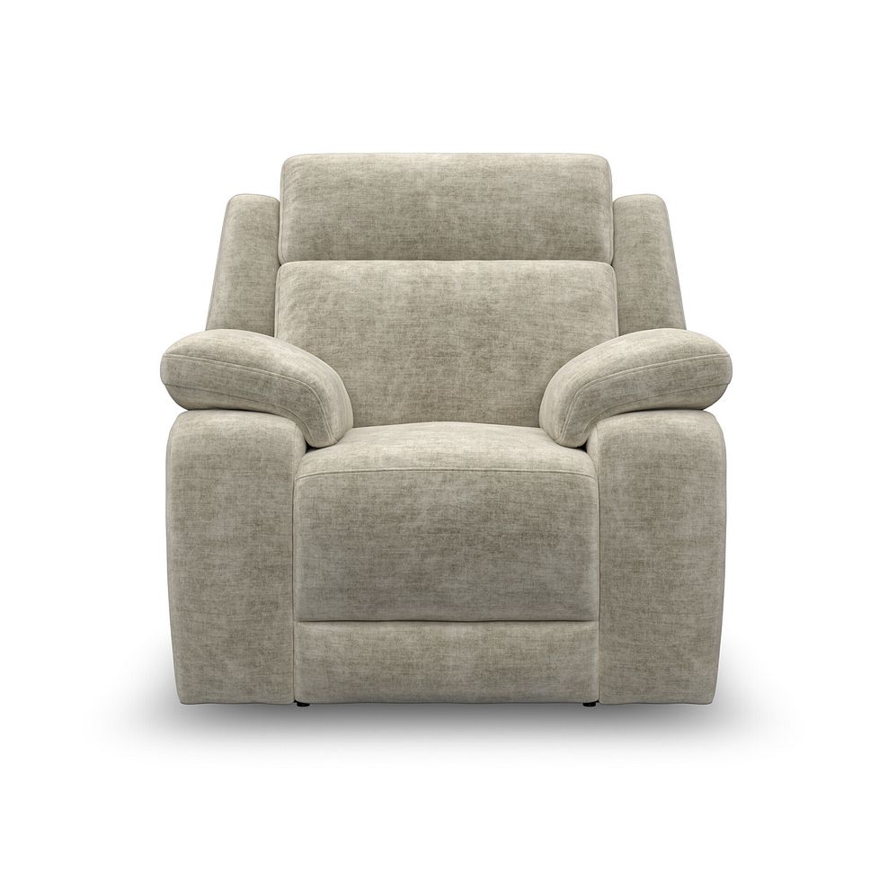 Emerson Armchair in Plush Beige Fabric 2