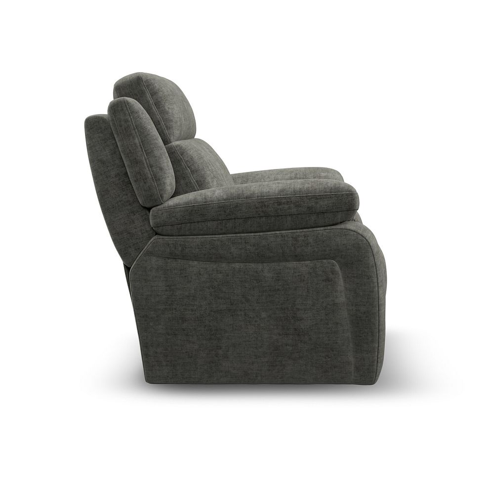 Emerson Armchair in Plush Charcoal Fabric 4