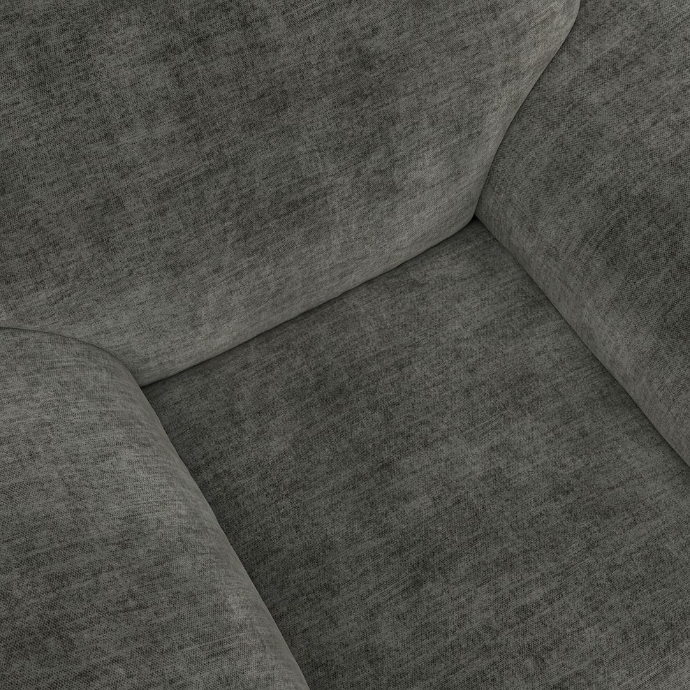 Emerson Armchair in Plush Charcoal Fabric 8
