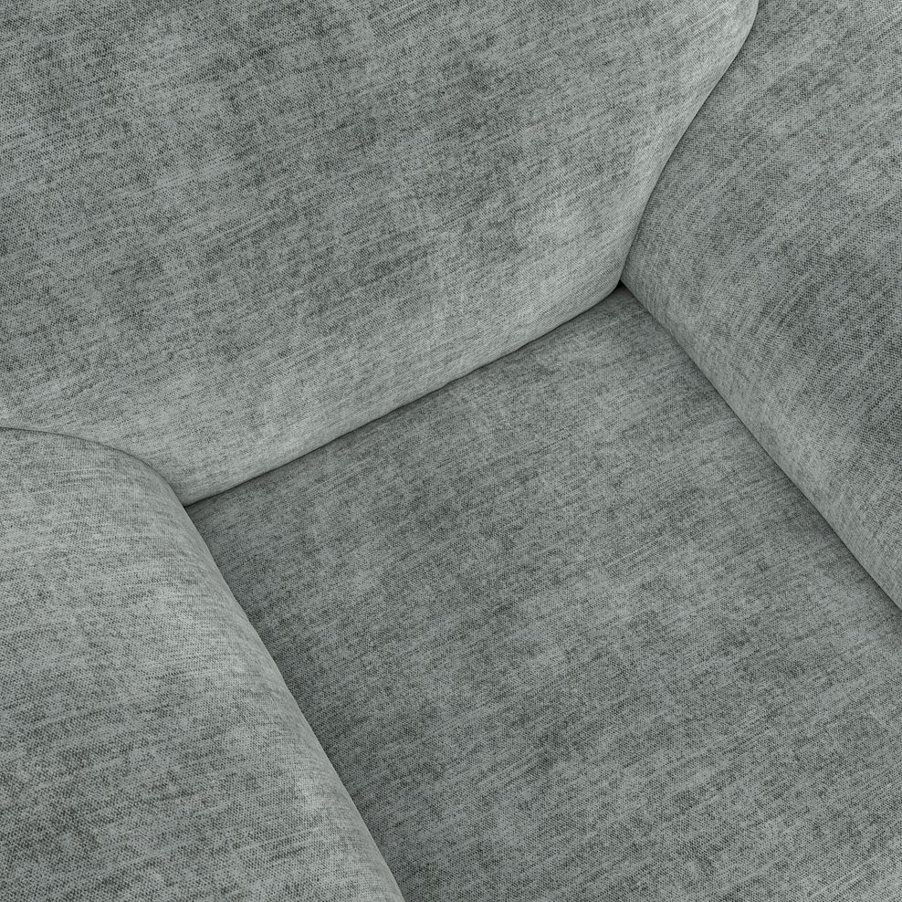 Emerson Armchair in Plush Silver Fabric 8