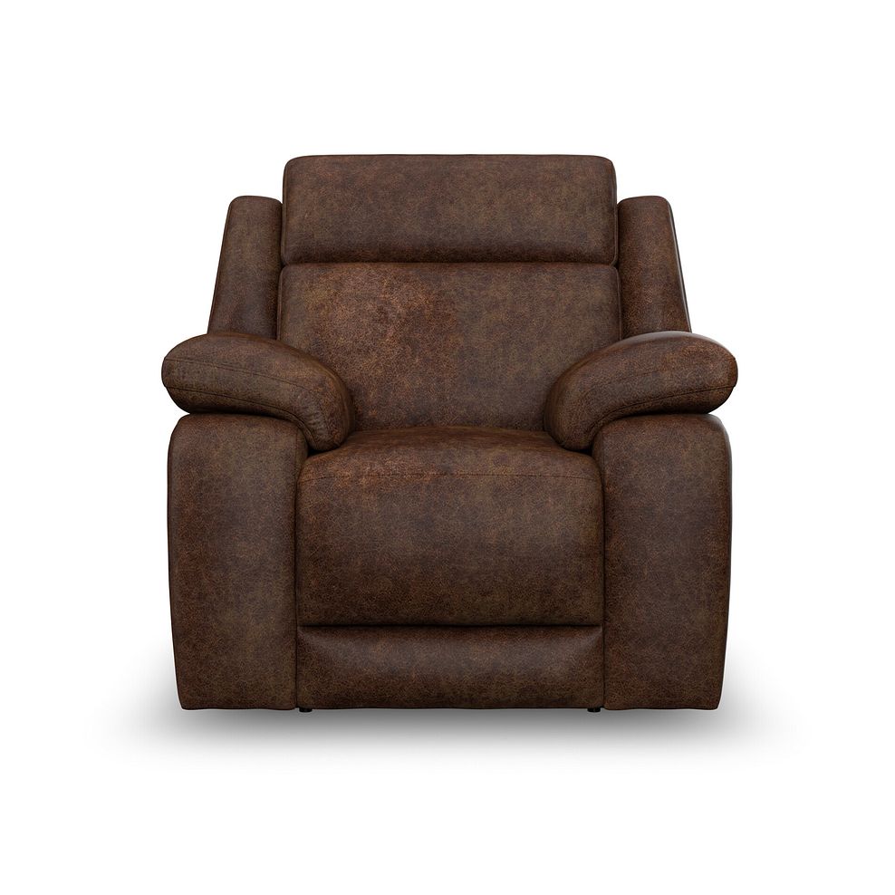 Emerson Armchair in Ranch Dark Brown Fabric 2