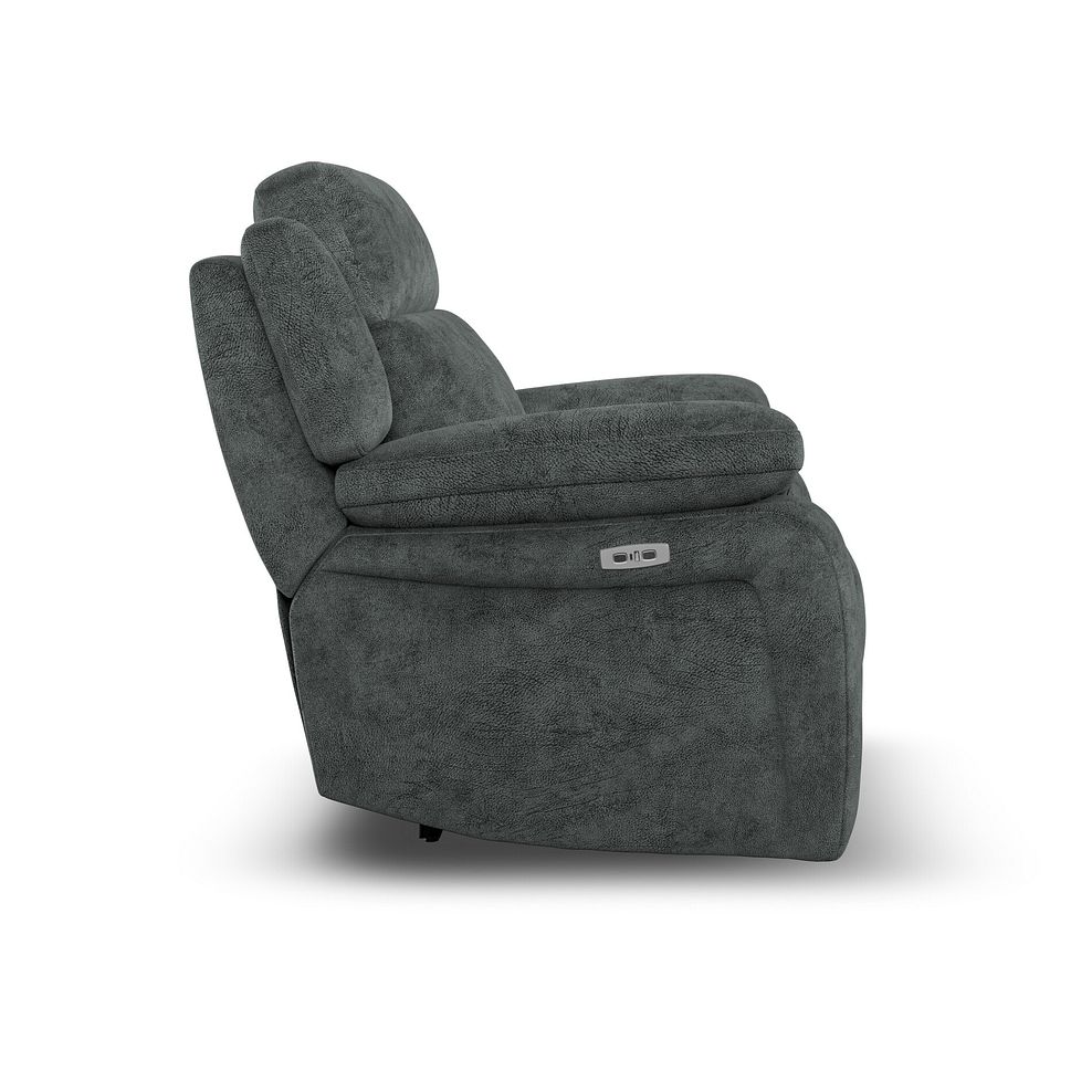 Emerson Electric Recliner Armchair in Dapple Grey Fabric 6