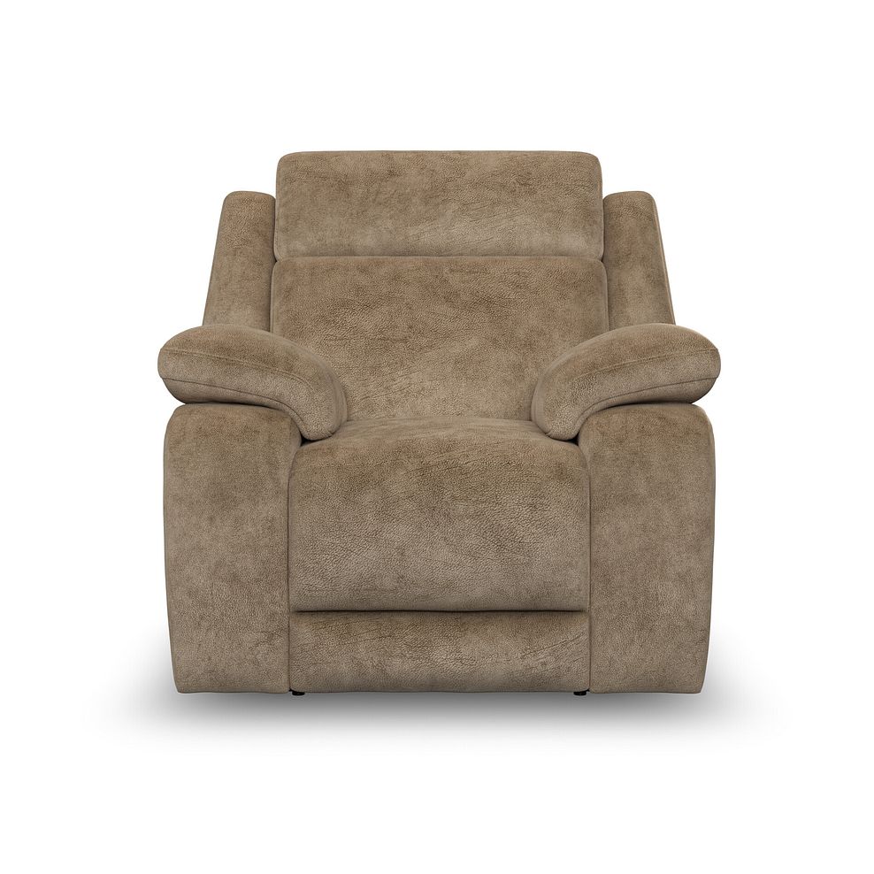 Emerson Electric Recliner Armchair in Dapple Taupe Fabric 4