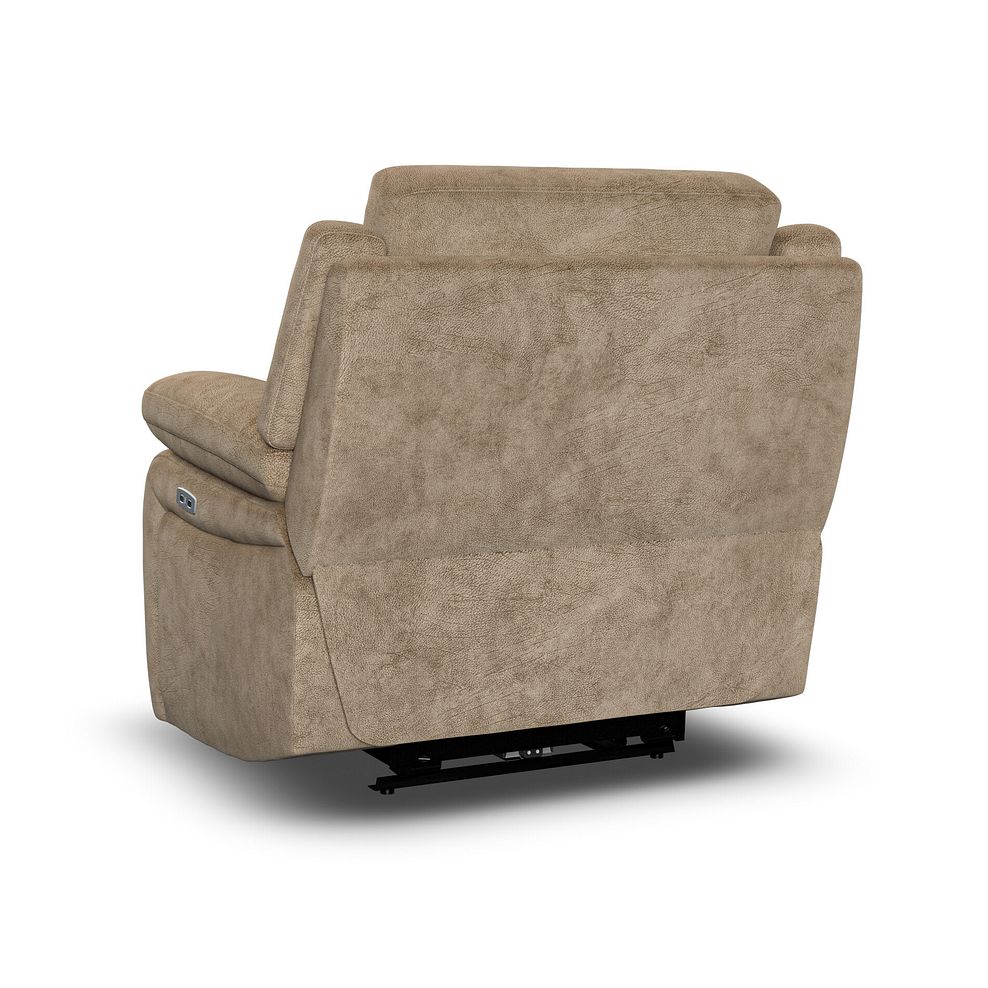 Emerson Electric Recliner Armchair in Dapple Taupe Fabric 5