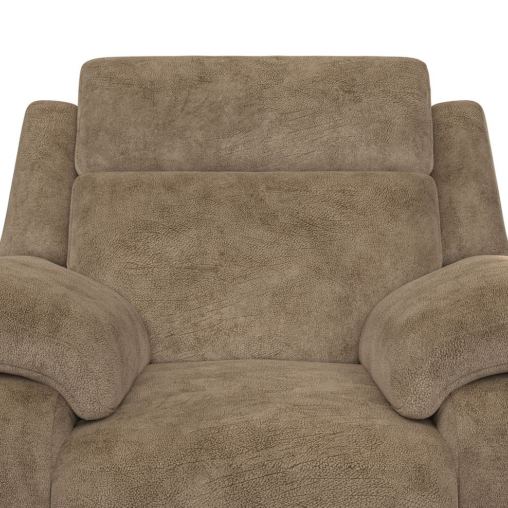 Emerson Electric Recliner Armchair in Dapple Taupe Fabric 9