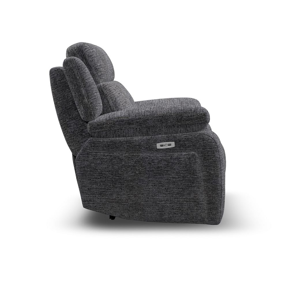 Emerson Electric Recliner Armchair in Luxe Charcoal Fabric 6