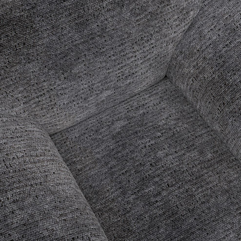 Emerson Electric Recliner Armchair in Luxe Charcoal Fabric 12