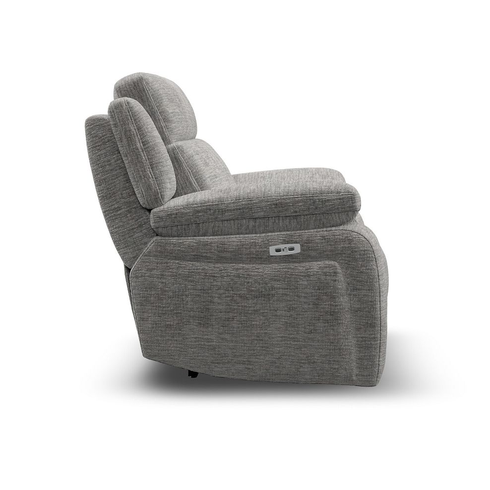Emerson Electric Recliner Armchair in Luxe Grey Fabric 6