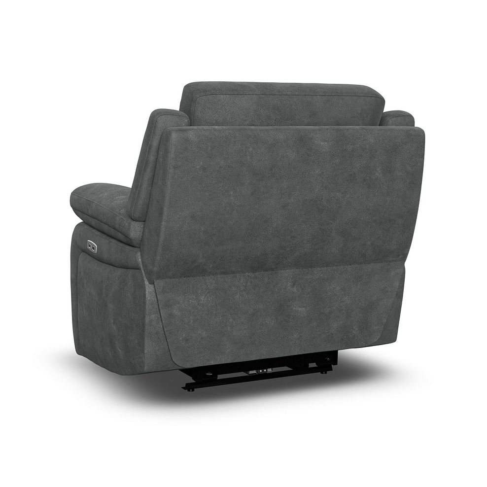 Emerson Electric Recliner Armchair in Miller Grey Fabric 5