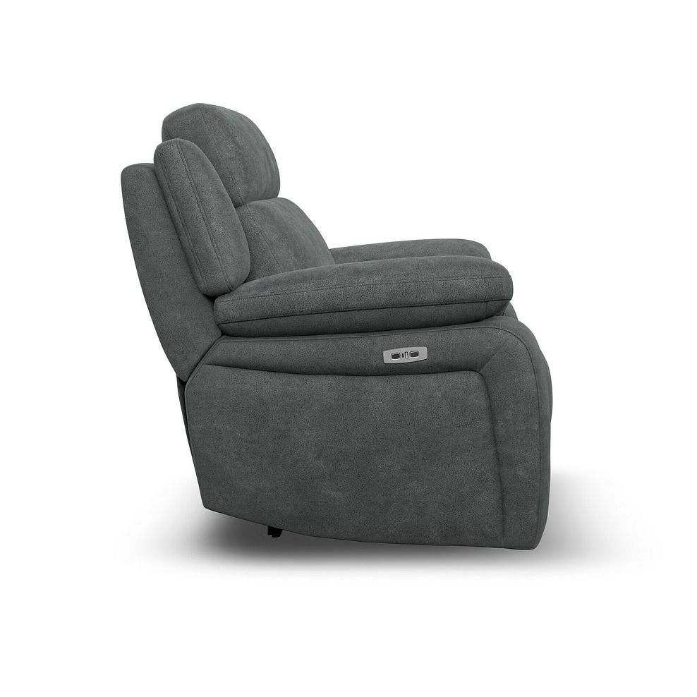 Emerson Electric Recliner Armchair in Miller Grey Fabric 6