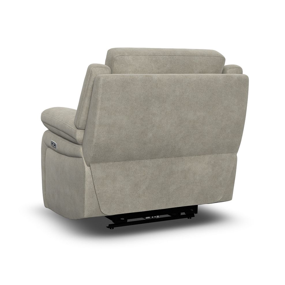 Emerson Electric Recliner Armchair in Miller Taupe Fabric 5