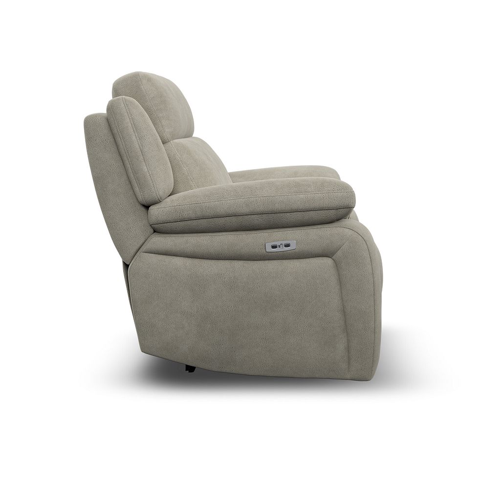 Emerson Electric Recliner Armchair in Miller Taupe Fabric 6