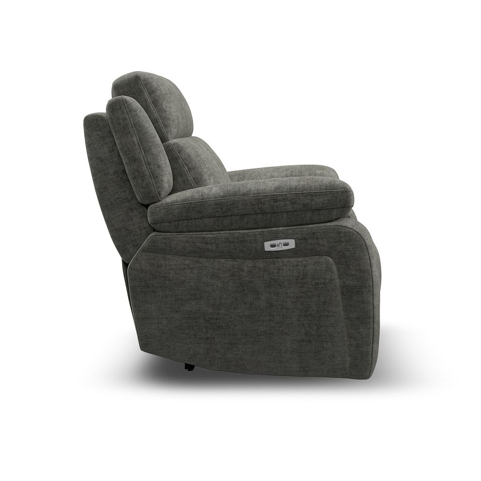 Emerson Electric Recliner Armchair in Plush Charcoal Fabric 6