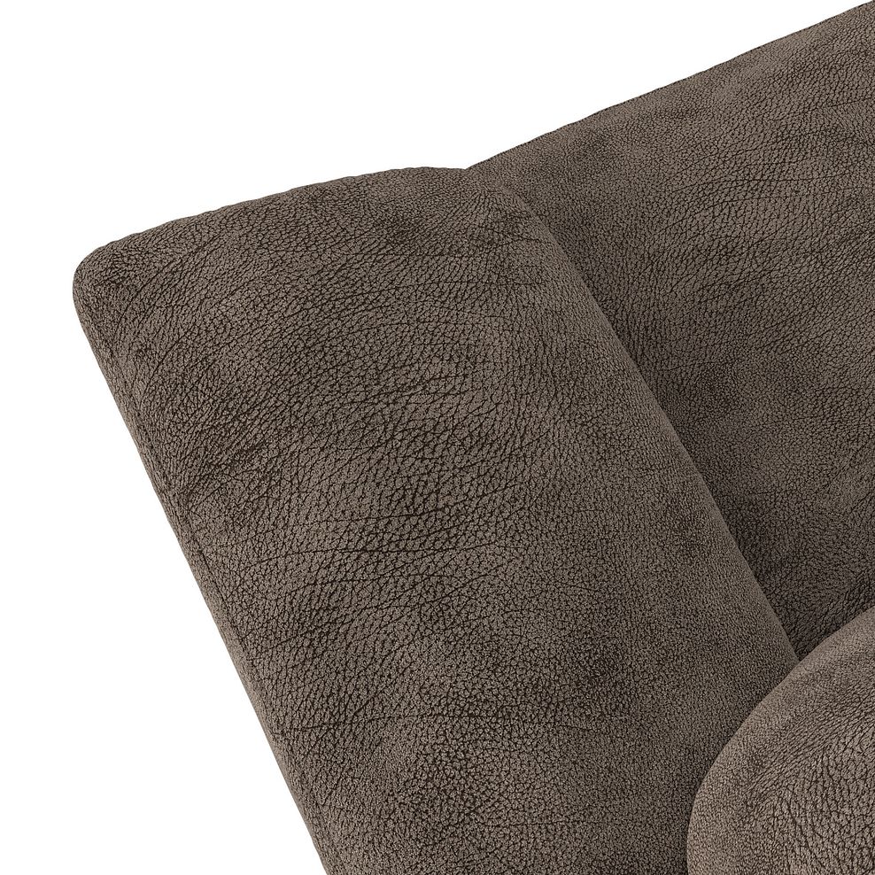 Emerson Large Corner Electric Recliner Sofa in Dapple Chocolate Fabric 9