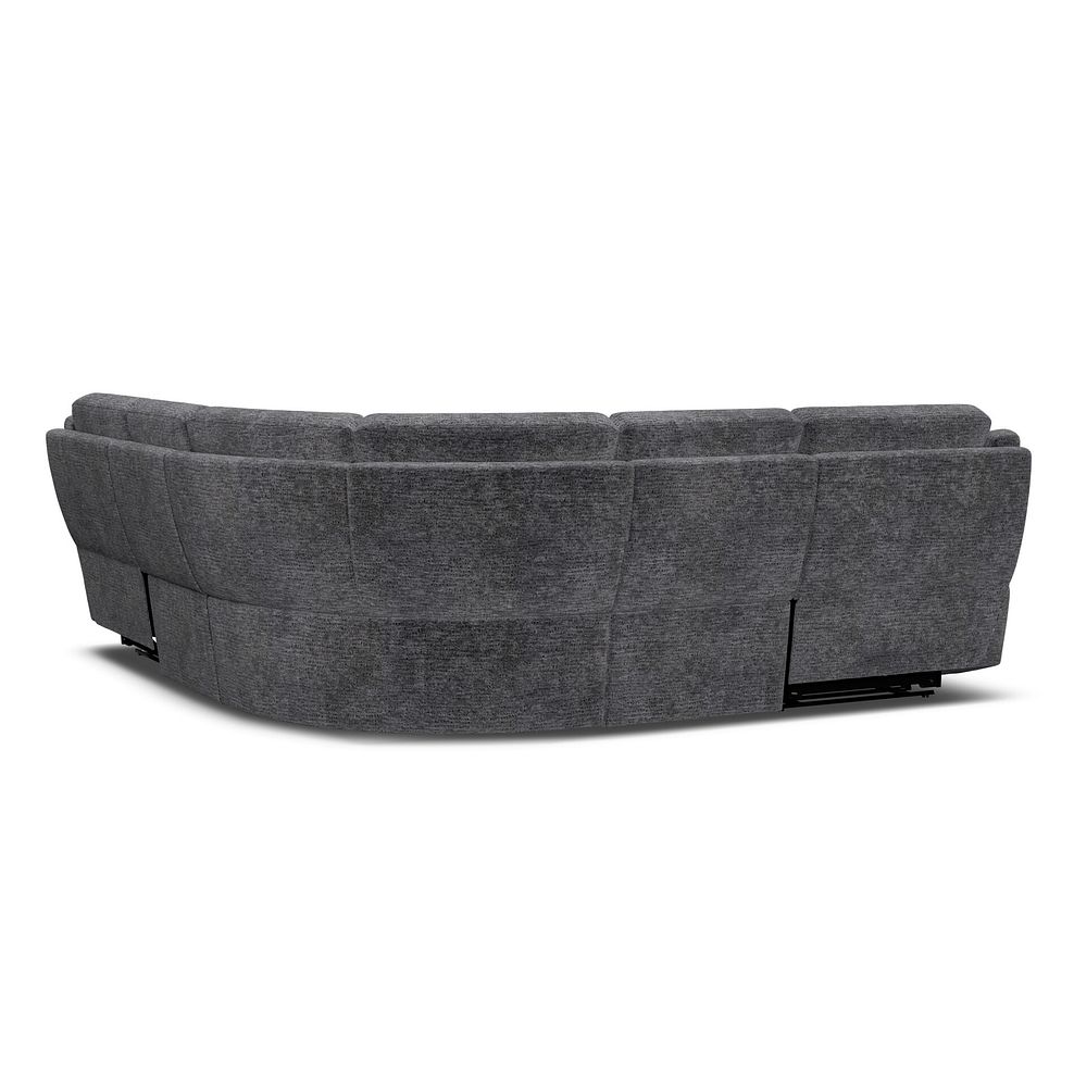 Emerson Large Corner Electric Recliner Sofa in Luxe Charcoal Fabric 6