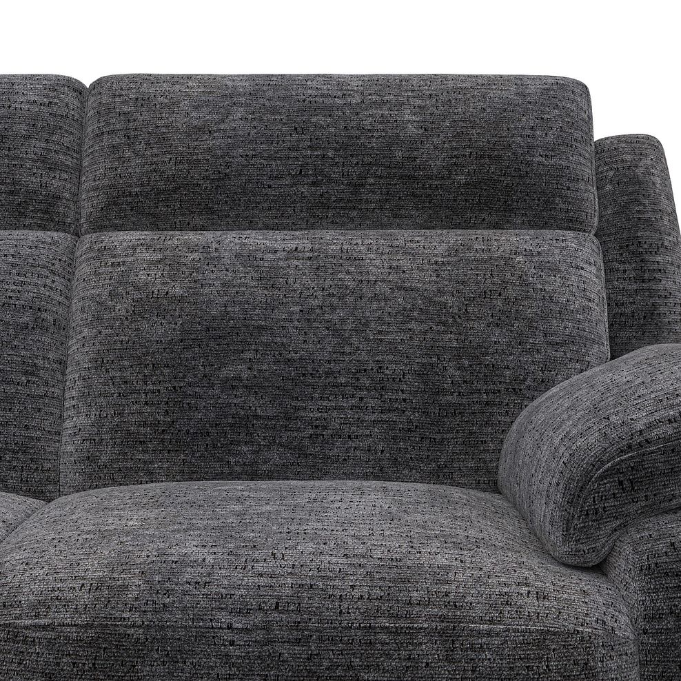 Emerson Large Corner Electric Recliner Sofa in Luxe Charcoal Fabric 10
