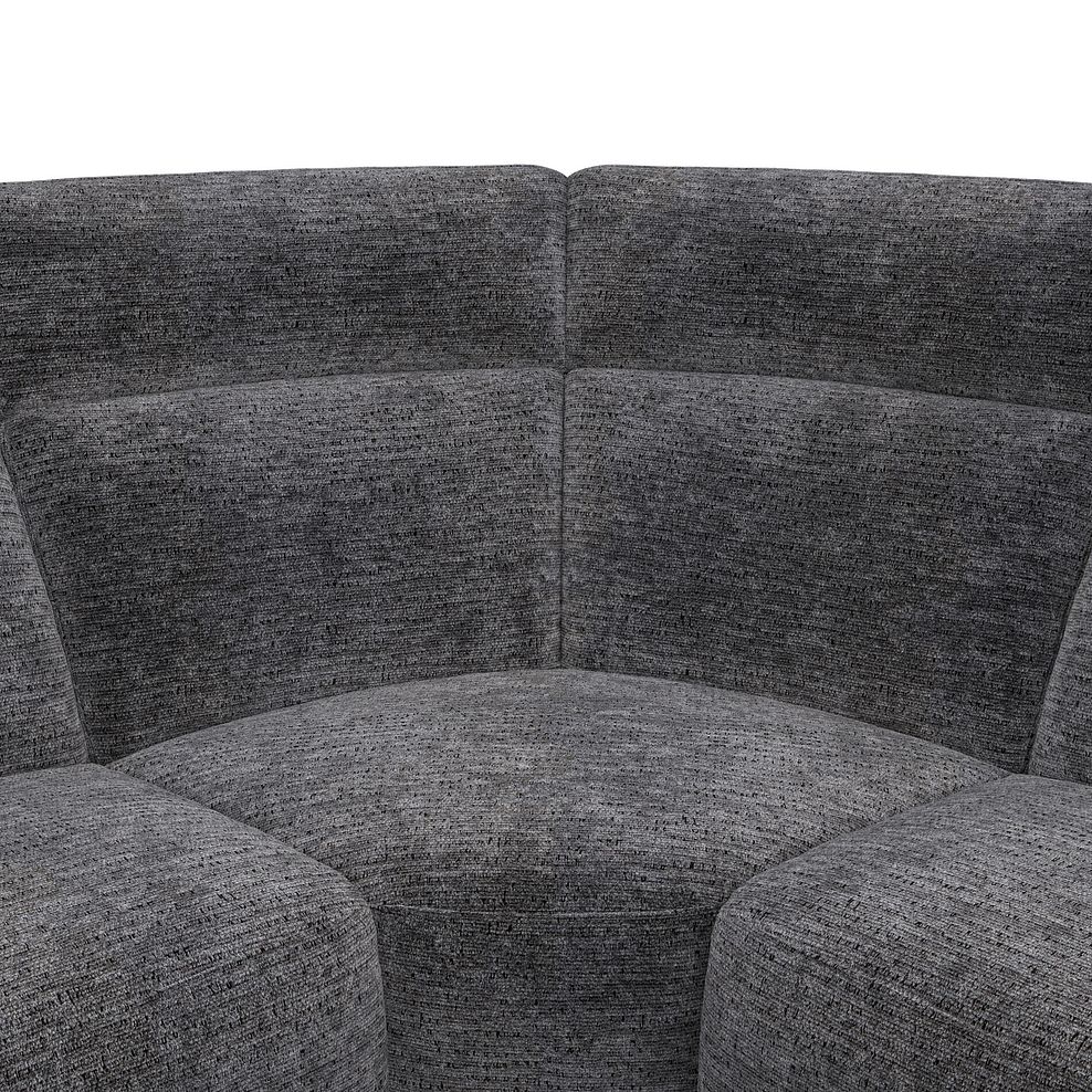 Emerson Large Corner Electric Recliner Sofa in Luxe Charcoal Fabric 11