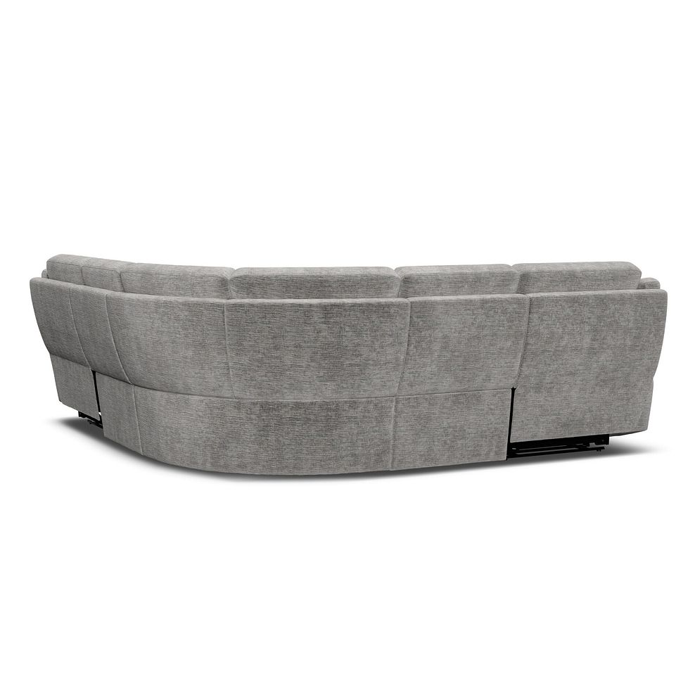 Emerson Large Corner Electric Recliner Sofa in Luxe Grey Fabric 6