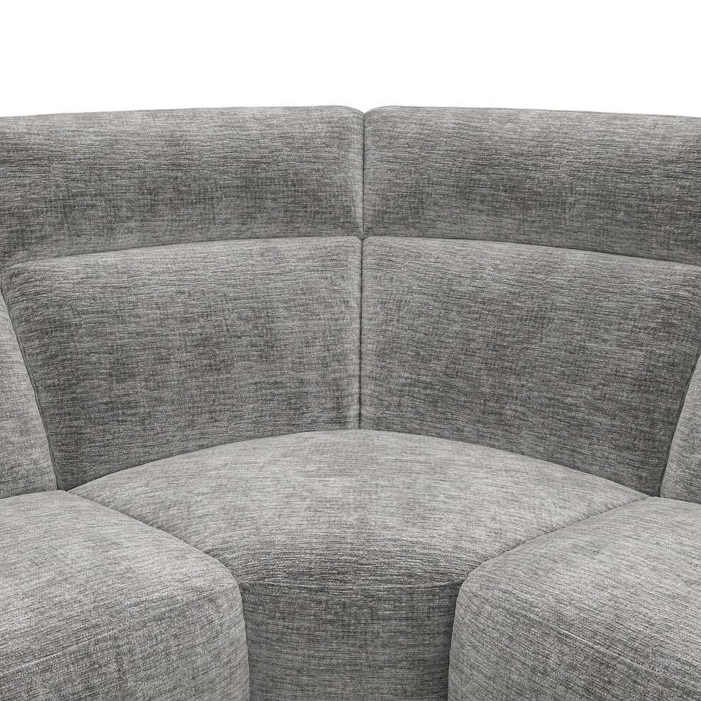 Emerson Large Corner Electric Recliner Sofa in Luxe Grey Fabric 11