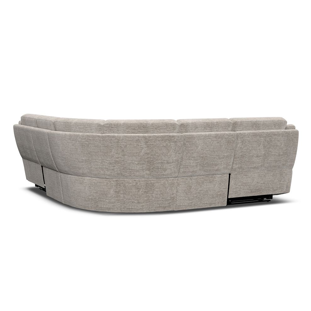 Emerson Large Corner Electric Recliner Sofa in Luxe Natural Fabric 6