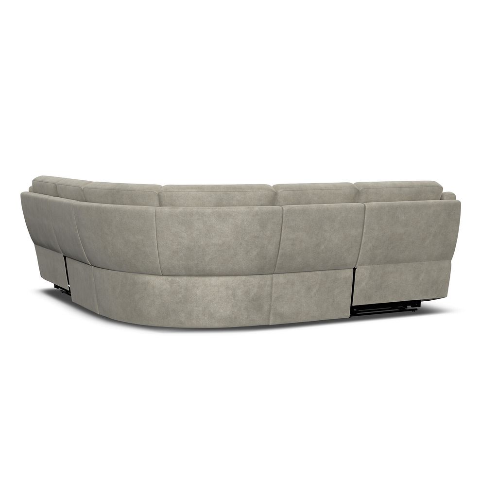 Emerson Large Corner Electric Recliner Sofa in Miller Taupe Fabric 6