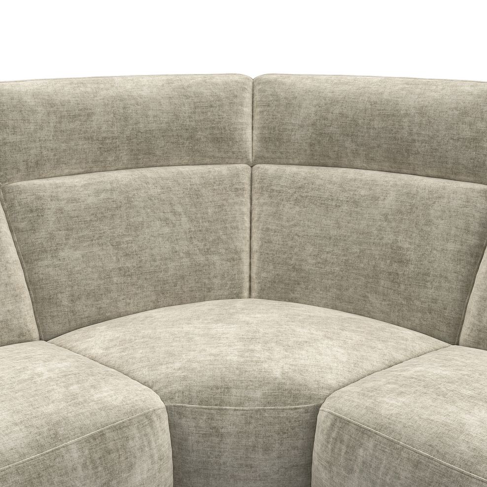 Emerson Large Corner Electric Recliner Sofa in Plush Beige Fabric 11