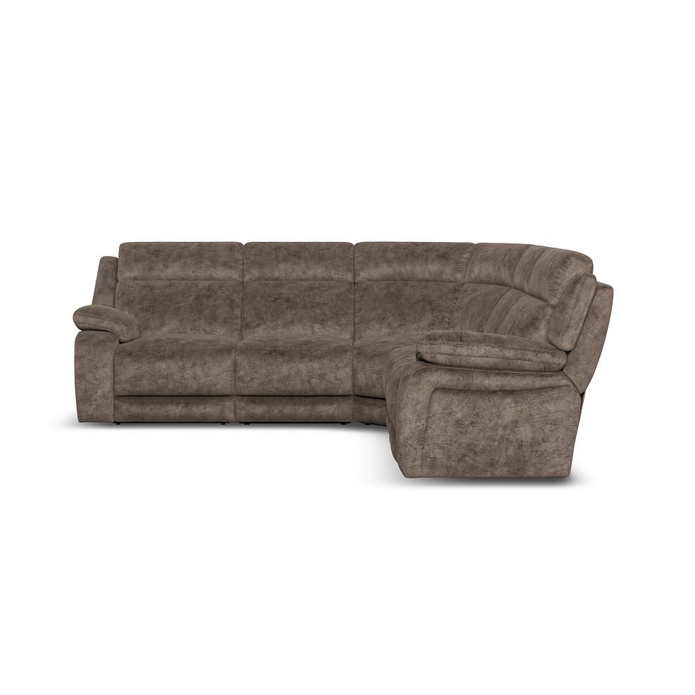 Emerson Large Corner Sofa in Dapple Chocolate Fabric 2