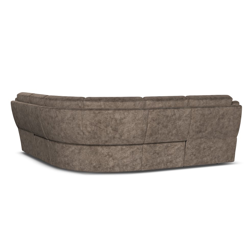 Emerson Large Corner Sofa in Dapple Chocolate Fabric 3