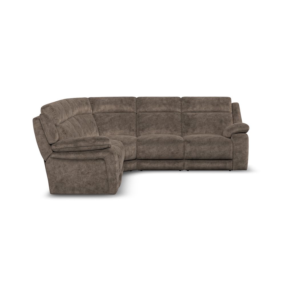 Emerson Large Corner Sofa in Dapple Chocolate Fabric 4