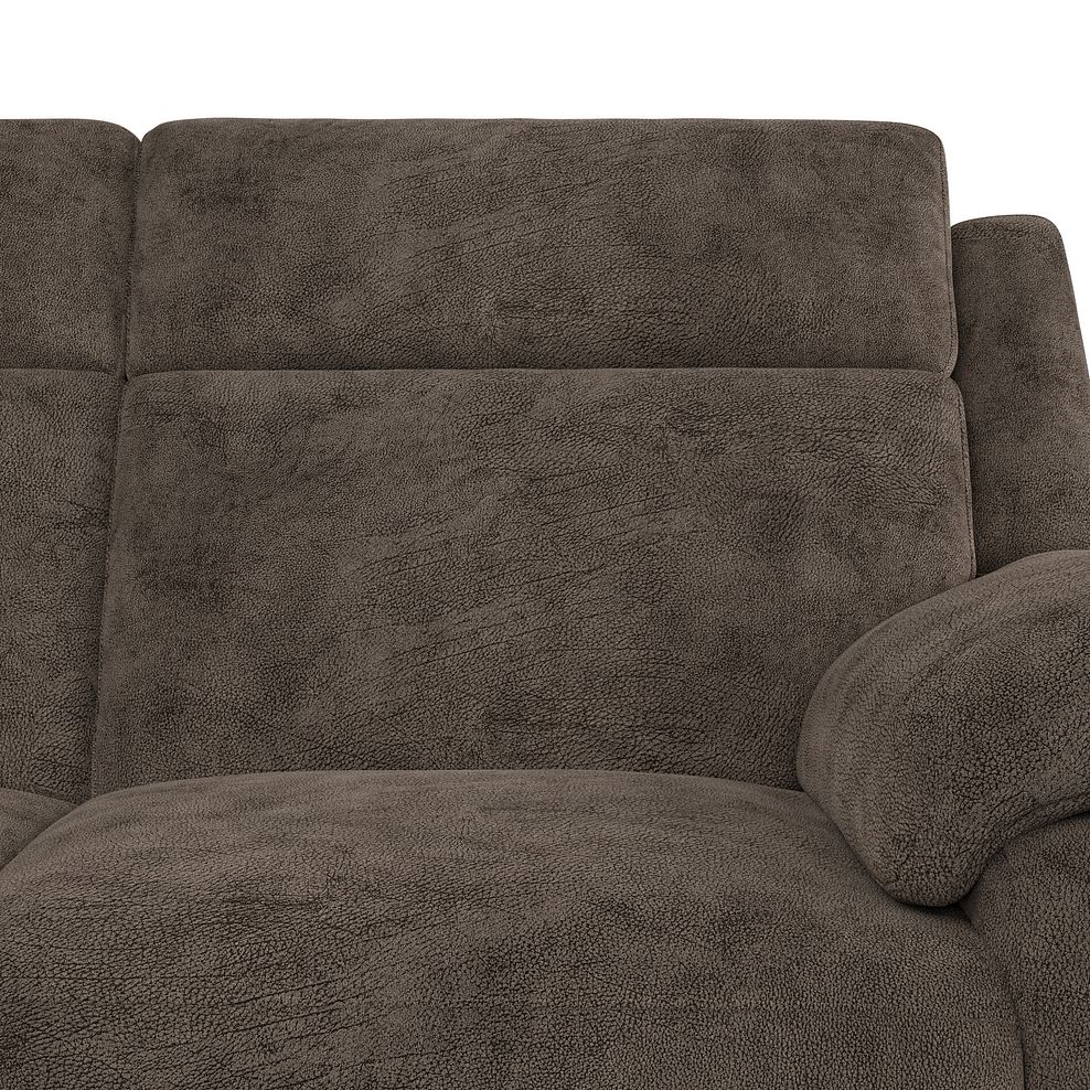 Emerson Large Corner Sofa in Dapple Chocolate Fabric 6