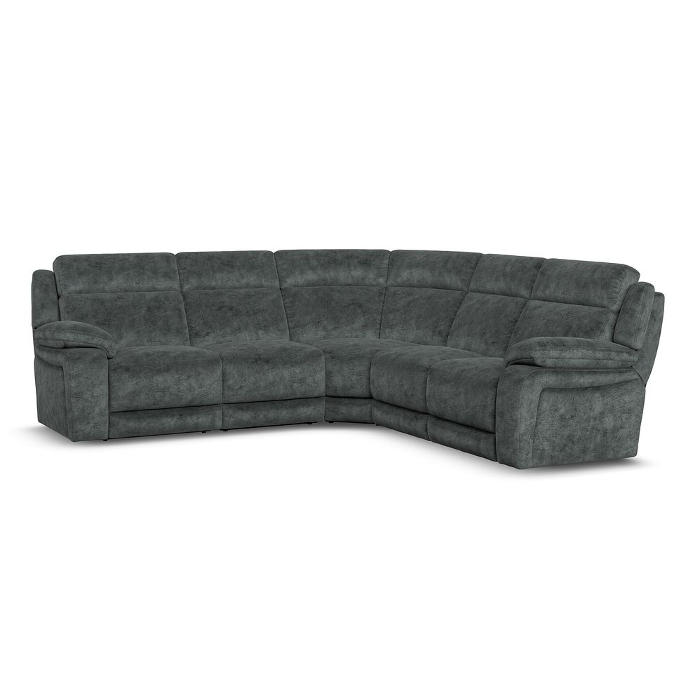 Emerson Large Corner Sofa in Dapple Grey Fabric 1