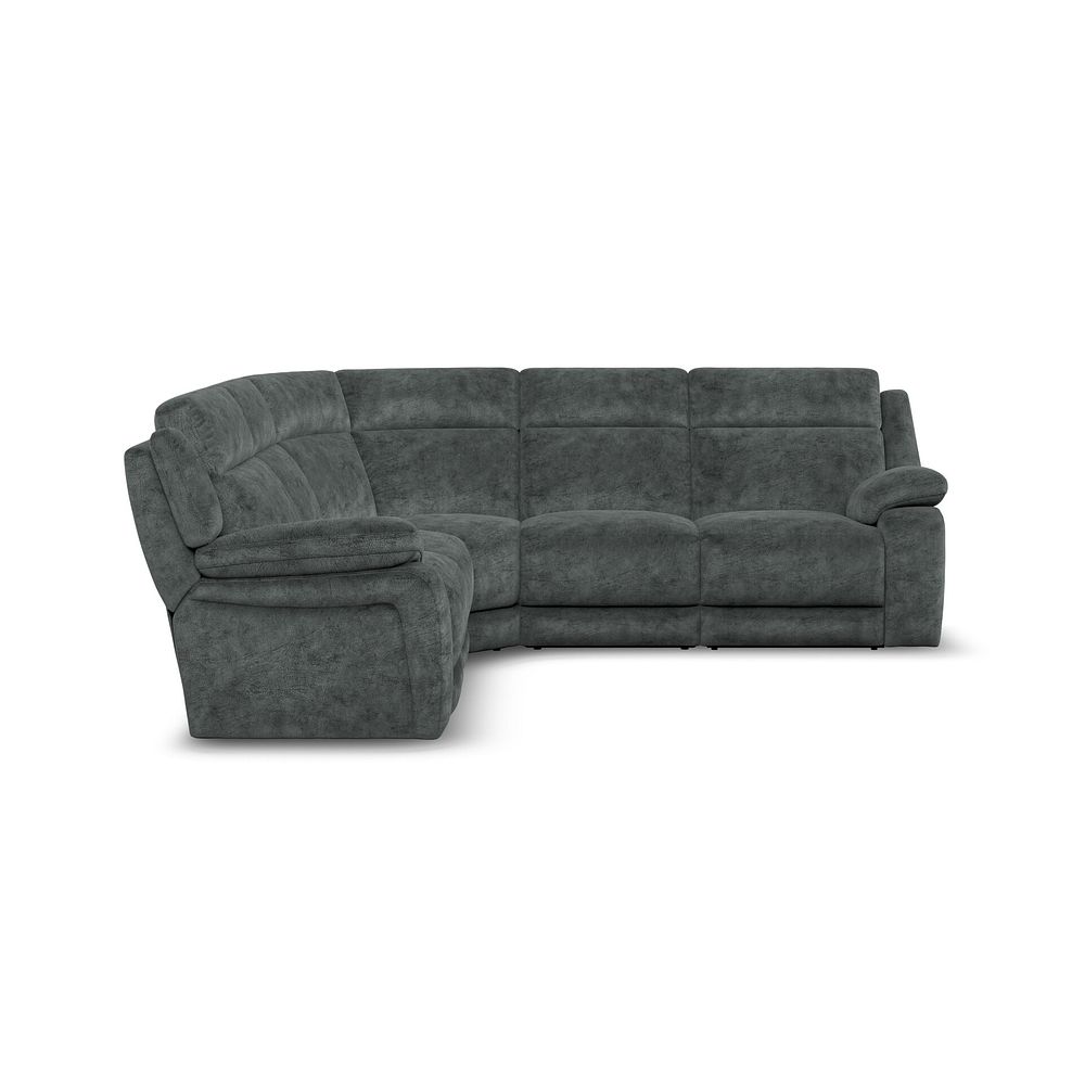 Emerson Large Corner Sofa in Dapple Grey Fabric 4