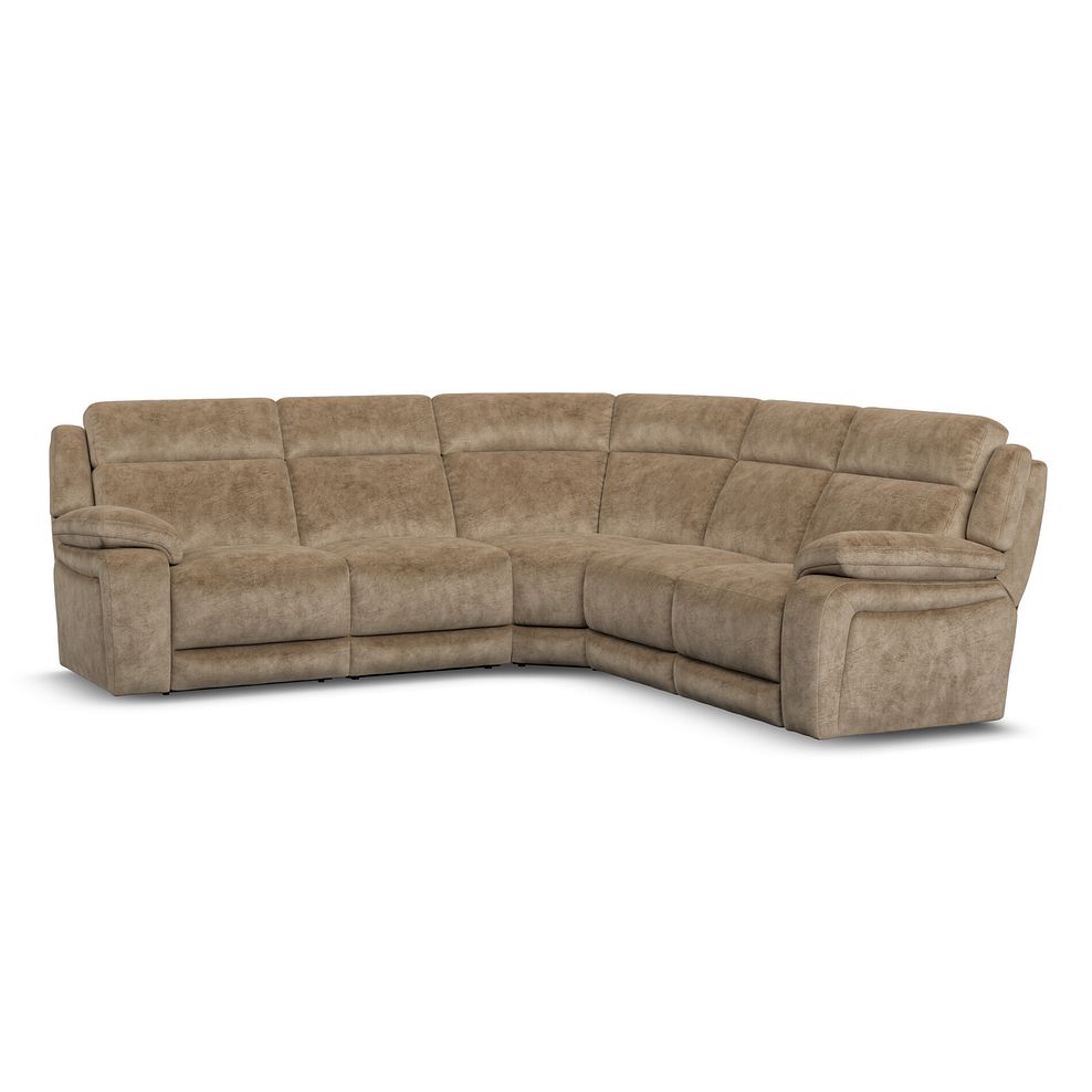 Emerson Large Corner Sofa in Dapple Taupe Fabric 1