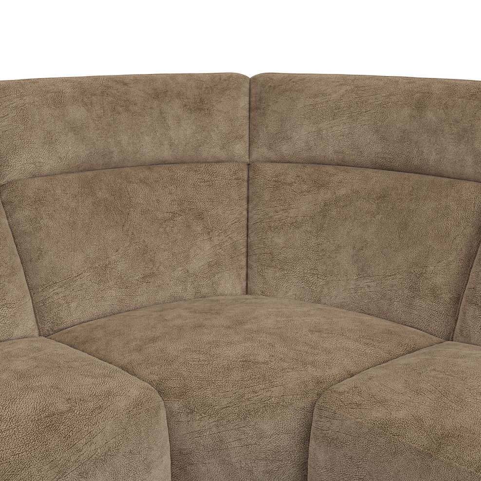 Emerson Large Corner Sofa in Dapple Taupe Fabric 7
