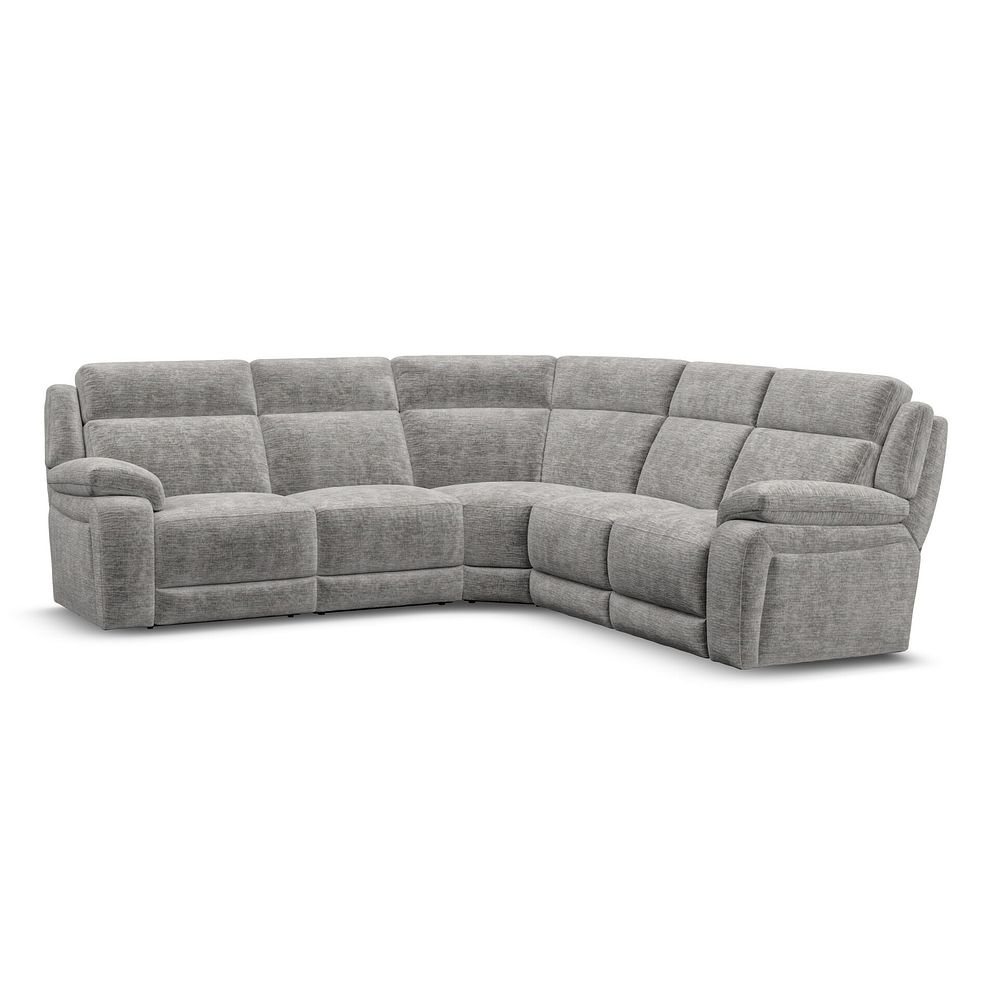 Emerson Large Corner Sofa in Luxe Grey Fabric 1